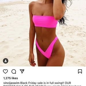 Vincija Swim Shimmer Pink Bikini